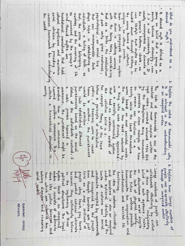 Shravani Ambre HUMANITIES2 | PDF