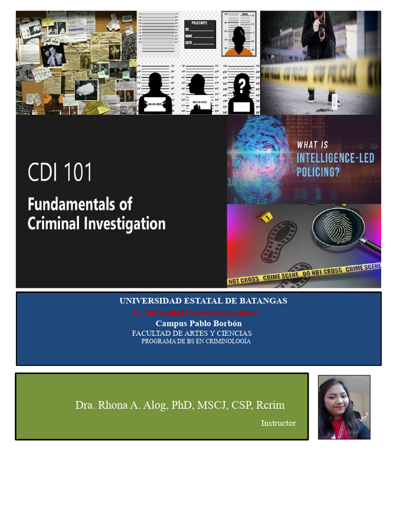 Módulo en CDI 101 - 2022 | PDF | Ciencia forense | Crímenes