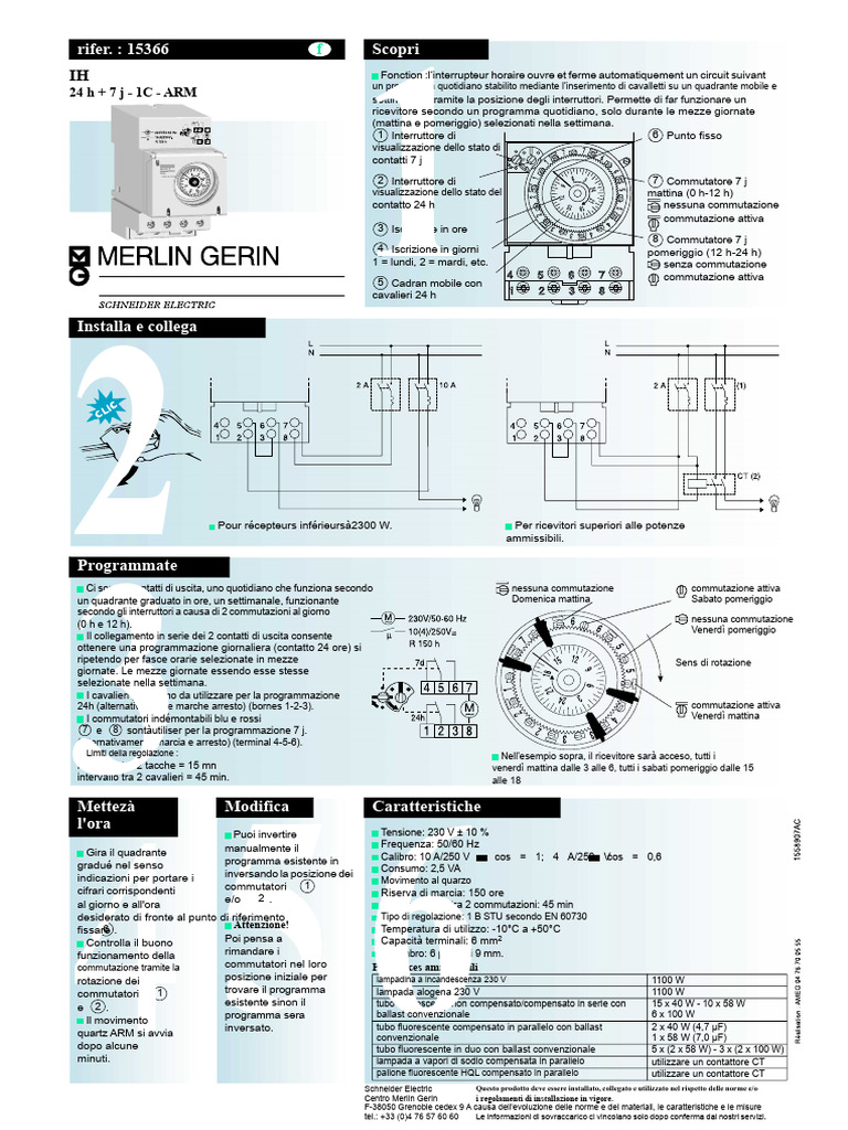 Timer Merlin Gerin | PDF