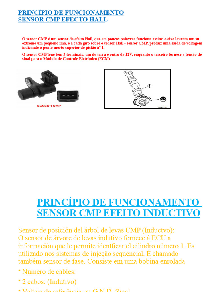 Funcionamento e Falhas do Sensor CMP | PDF | Injeção eletrônica