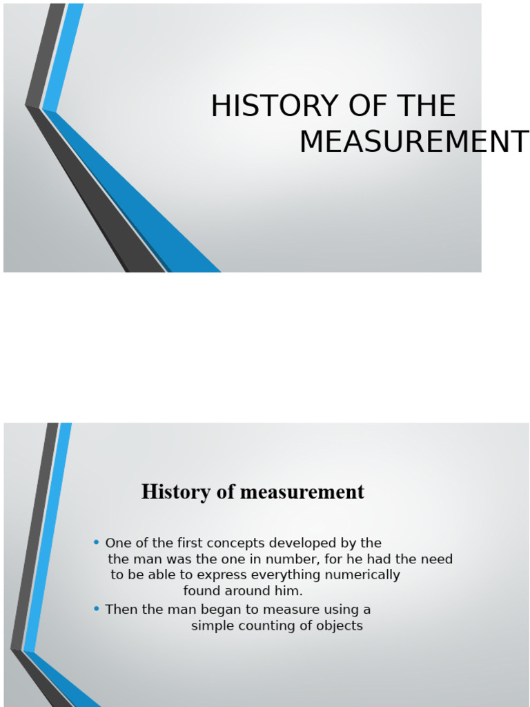 Evolution of Measurement Systems | PDF | Measurement | Accuracy And ...