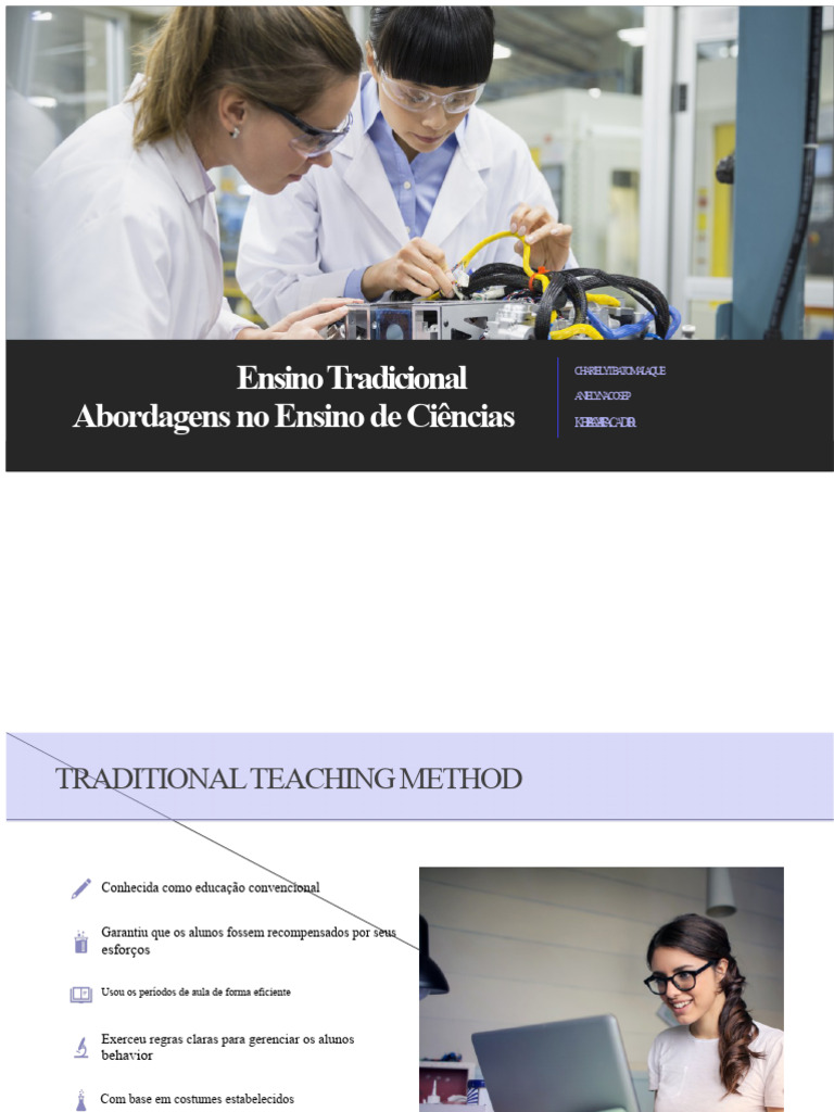 Métodos Tradicionais de Ensino de Ciências | PDF | Método científico ...