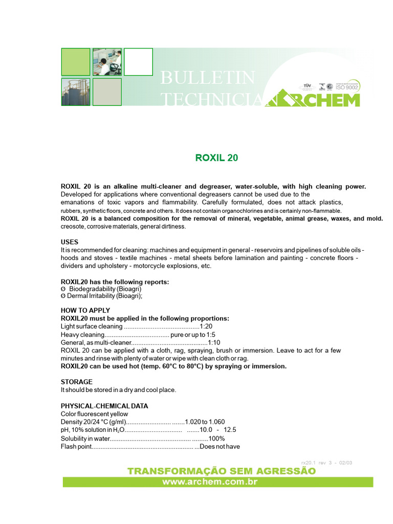 Archem_Roxil 20 | PDF