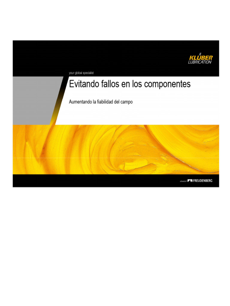 Presentación de Kluber | PDF | Lubricante | Rodamiento (Mecánico)