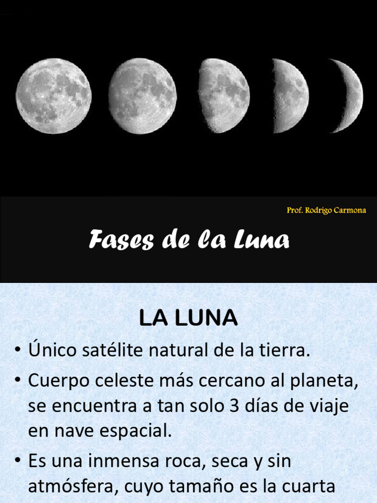 Fases de la Luna: Ciclos y Características | PDF | Luna | Tierra