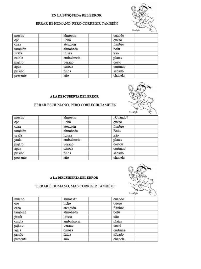 Errores Comunes en Español y Correcciones | PDF