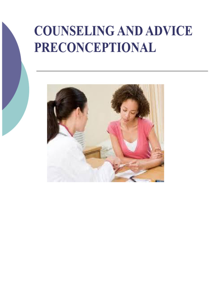 Preconception Counseling Guide | PDF | Pregnancy | Diseases And Disorders