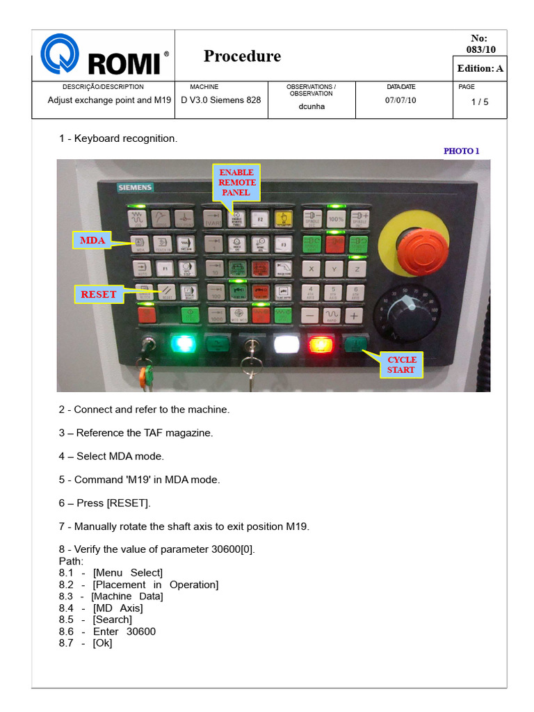083-10 Adjustment of Guided Stop and Exchange Point of Line D V3 ...