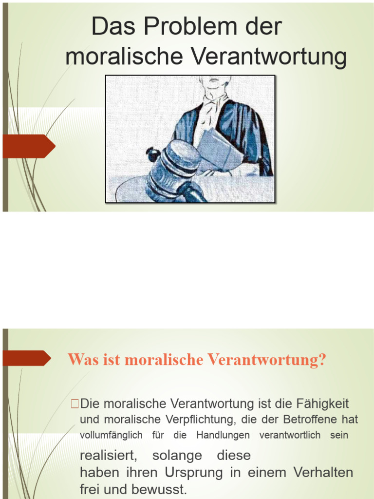 Das Problem Der Moralischen Verantwortung | PDF