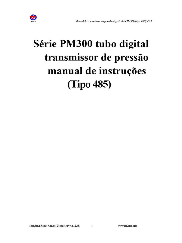 Manual Transmissor Pressão Digital PM300 | PDF | Byte | Pressão