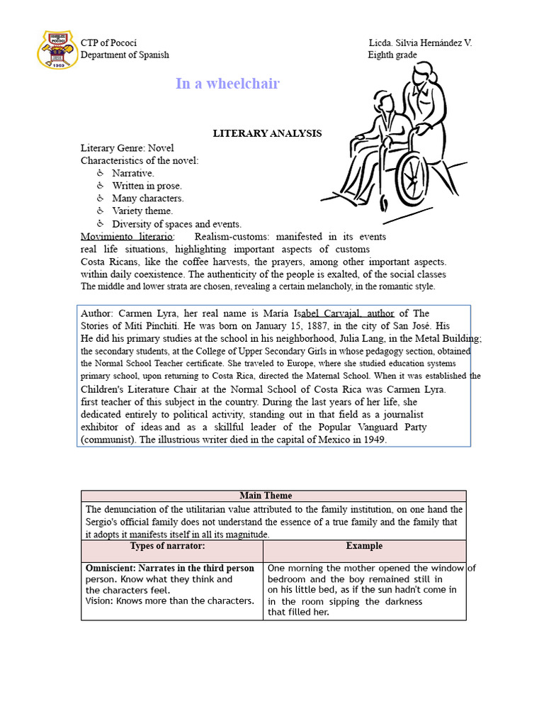 STRUCTURAL LITERARY ANALYSIS - WHEELCHAIR | PDF