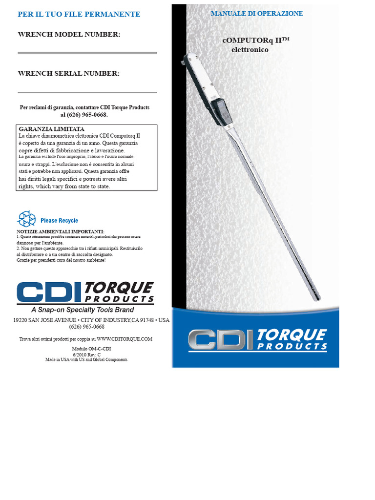 CDI Manual Computorq II | PDF