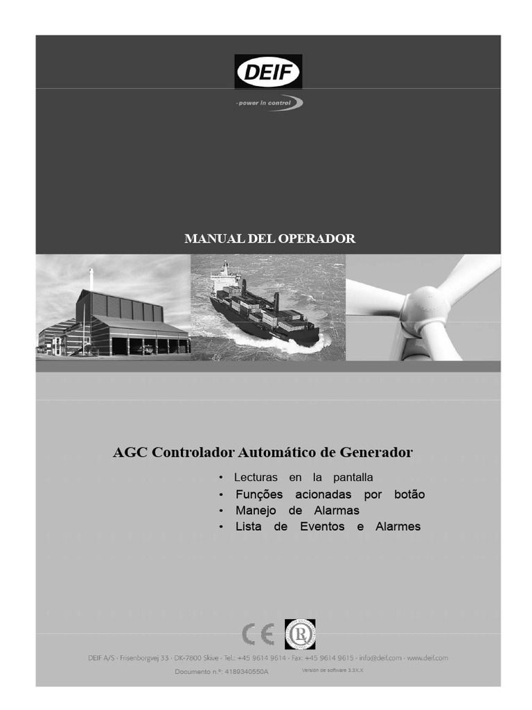 Manual del Operador AGC Generador | PDF | Diodo emisor de luz ...