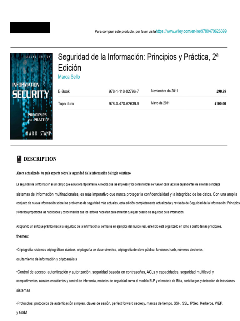 Seguridad de la Información: Guía Práctica | PDF | Seguridad de ...