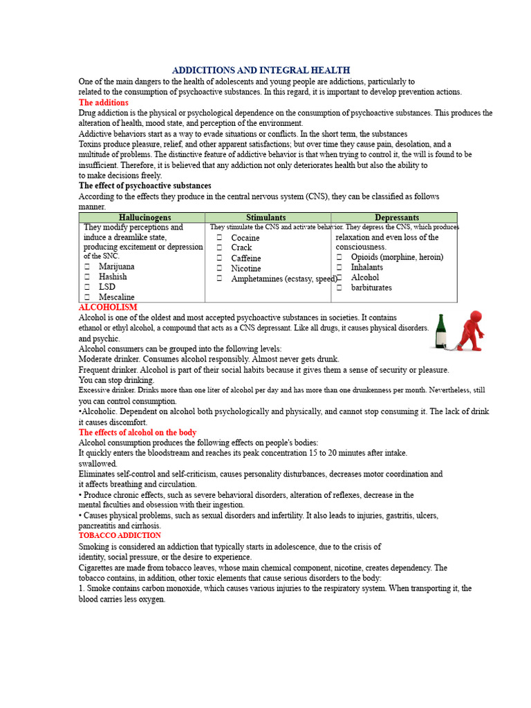 Understanding Addictions and Health Risks | PDF | Alcoholism ...