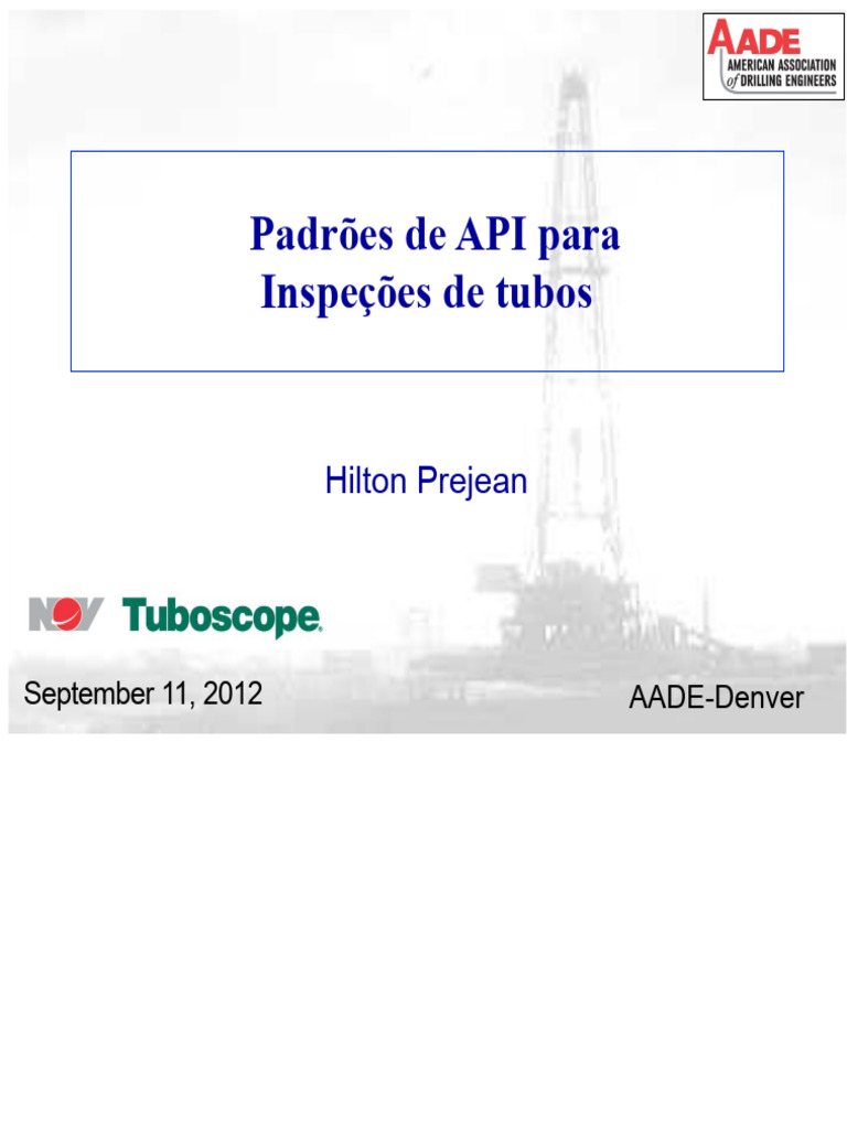 Padrões da API para Inspeções de Tubos.pdf | PDF | Engenharia Mecânica