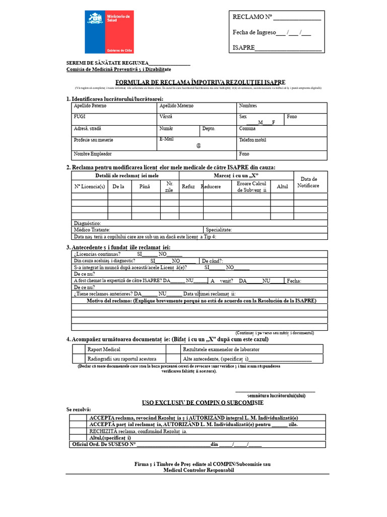 Formular Compin | PDF