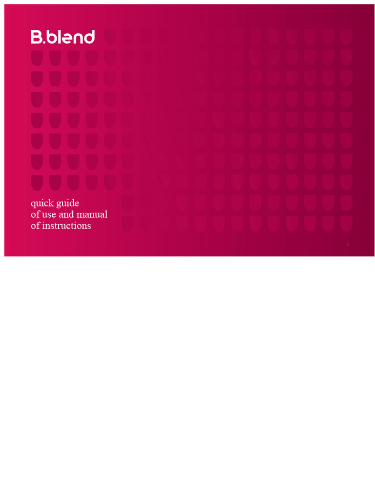 Manual Bblend Colorido Now PDF | PDF | Water | Drink