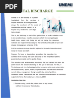 Discharge Planning Active Learning Template | PDF | Patient | Nursing