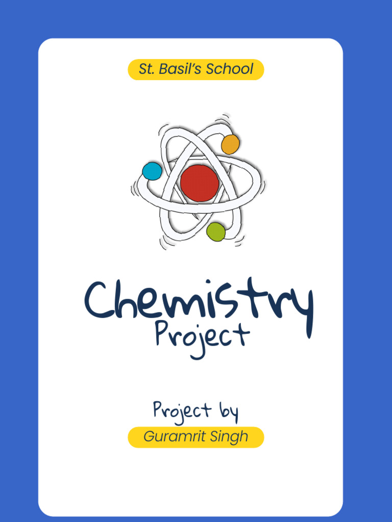 Science Lesson Project Assessment Cover in Colorful Illustrative Style ...
