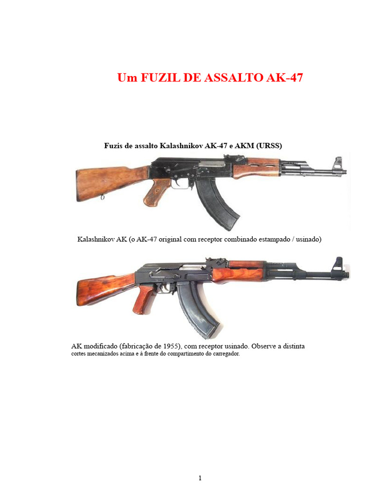 Fuzil AK-47: História e Especificações | PDF | Rifle | Carregador ...