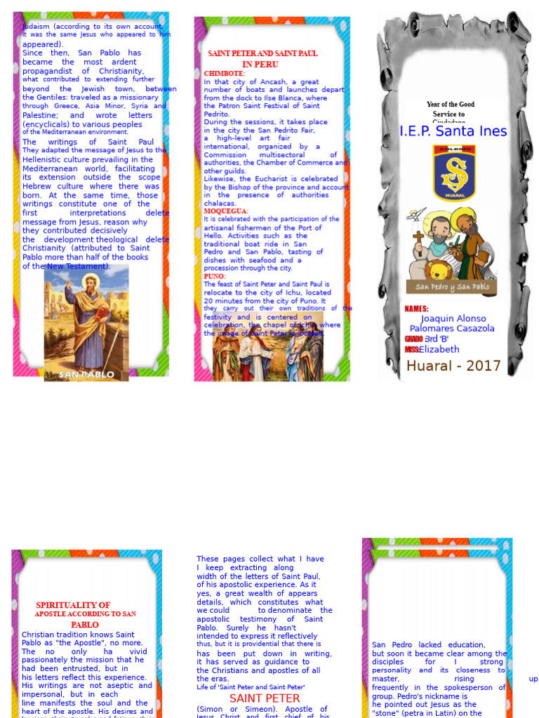 Saint Peter and Paul.docx | PDF | Saint Peter | Paul The Apostle