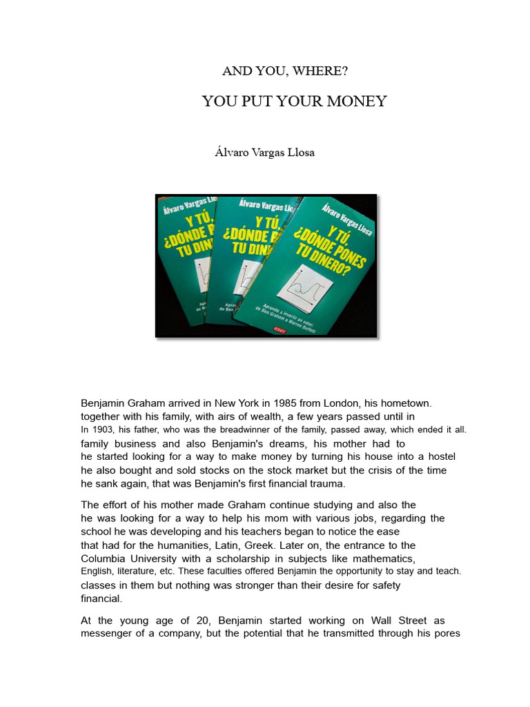 Benjamin Graham's Investment Legacy | PDF | Value Investing | Benjamin ...