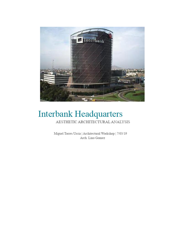 Interbank Headquarters Architectural Review | PDF