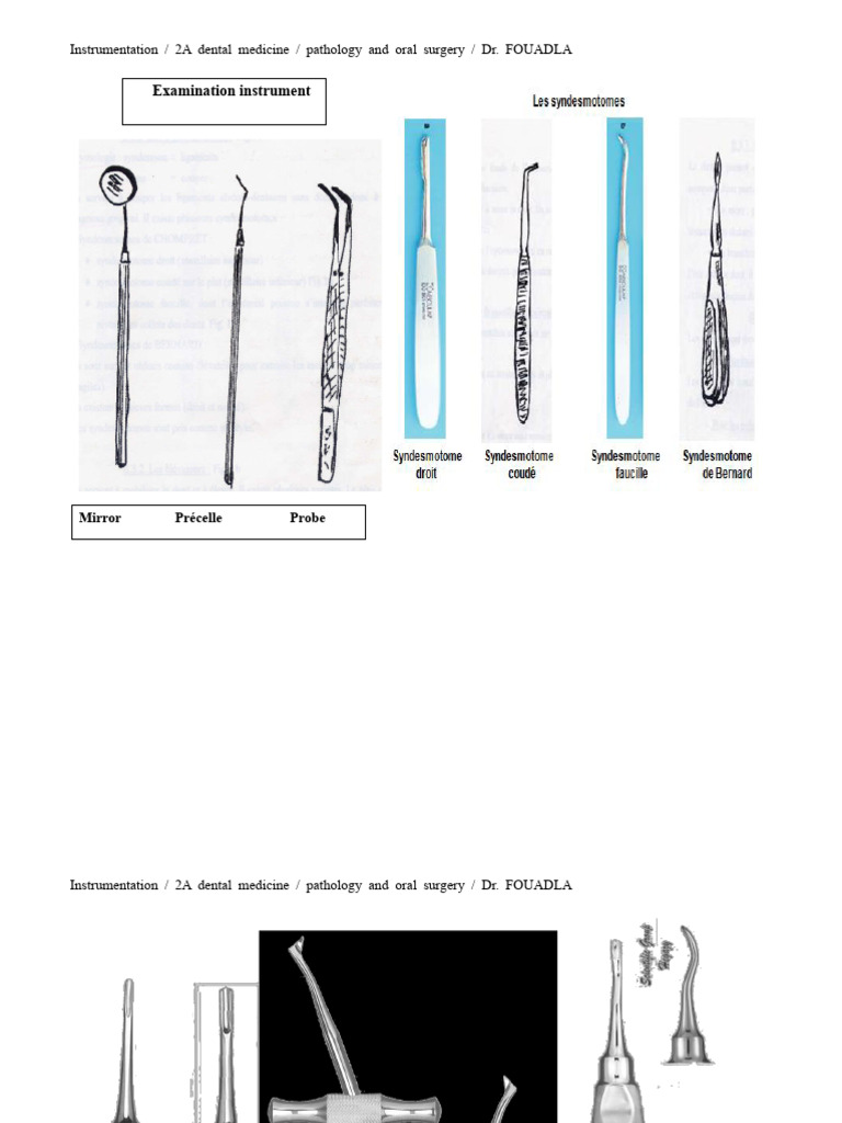 Dental Instrumentation Guide for Students | PDF
