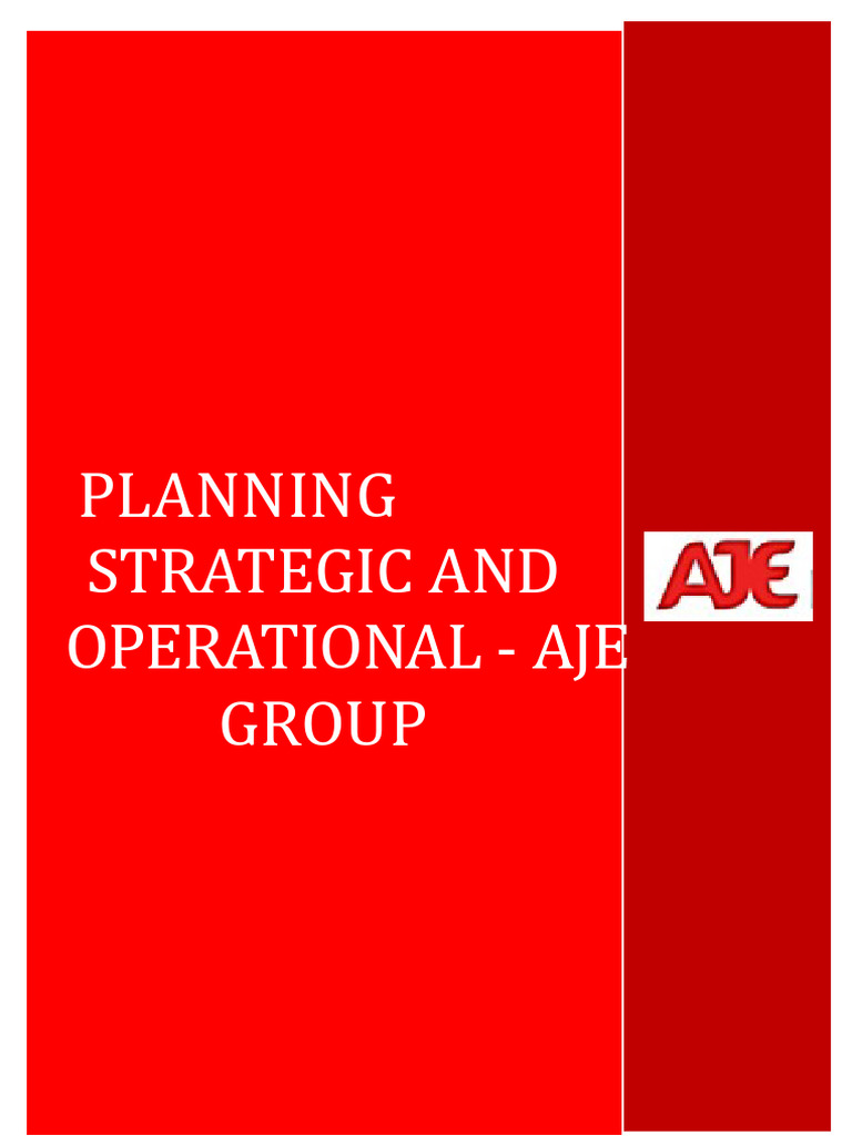 AJE Group Strategic Planning Overview | PDF