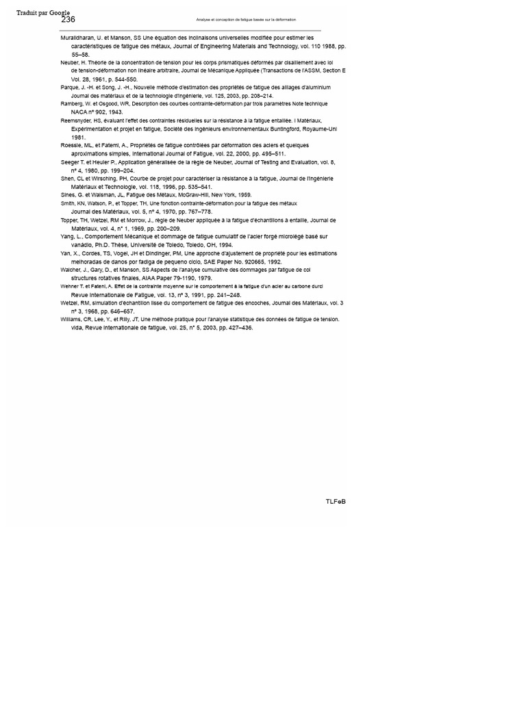 Mécanique de la Fracture et Fatigue des Matériaux | PDF | Mécanique des ...
