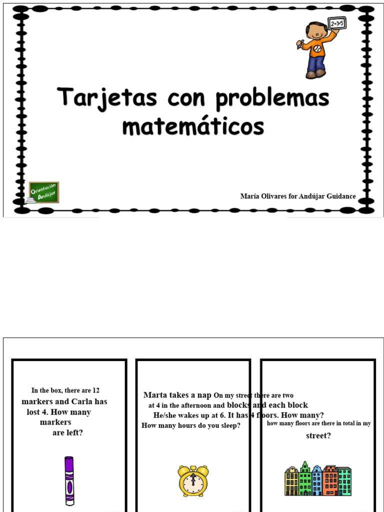 cards-with-math-problems | PDF | Foods