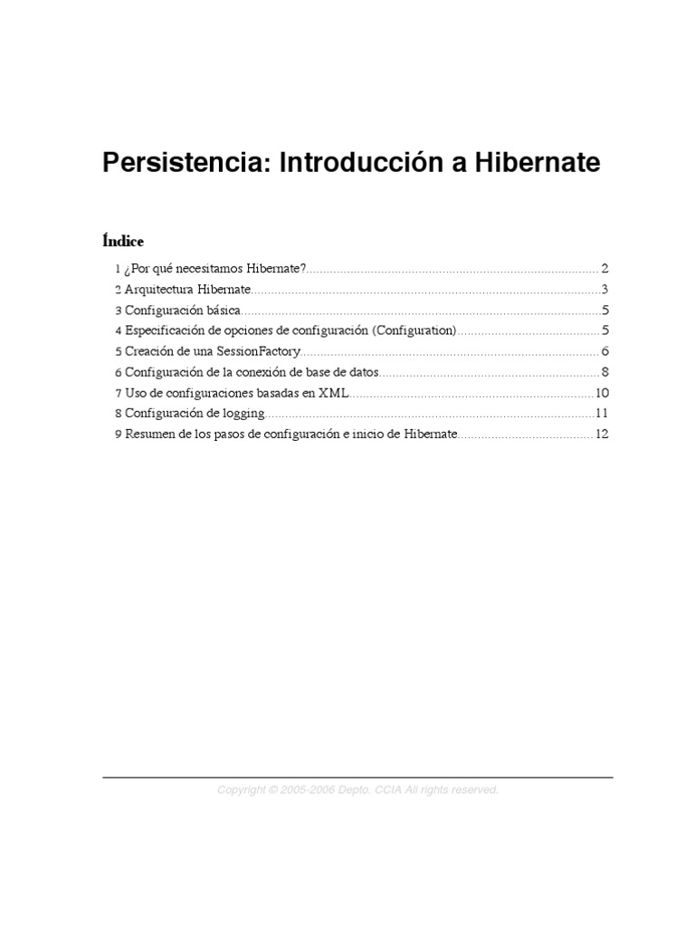 Hibernate | PDF | Mapeo Relacional de Objetos | Java (lenguaje de ...