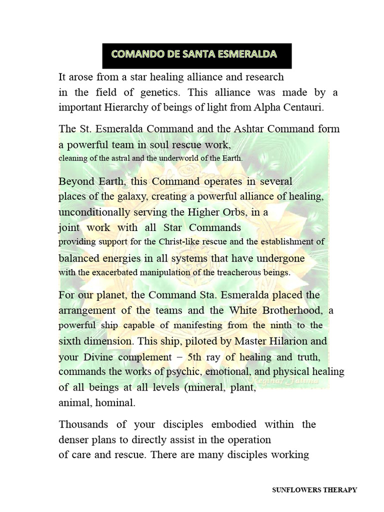 Command of Santa Esmeralda | PDF