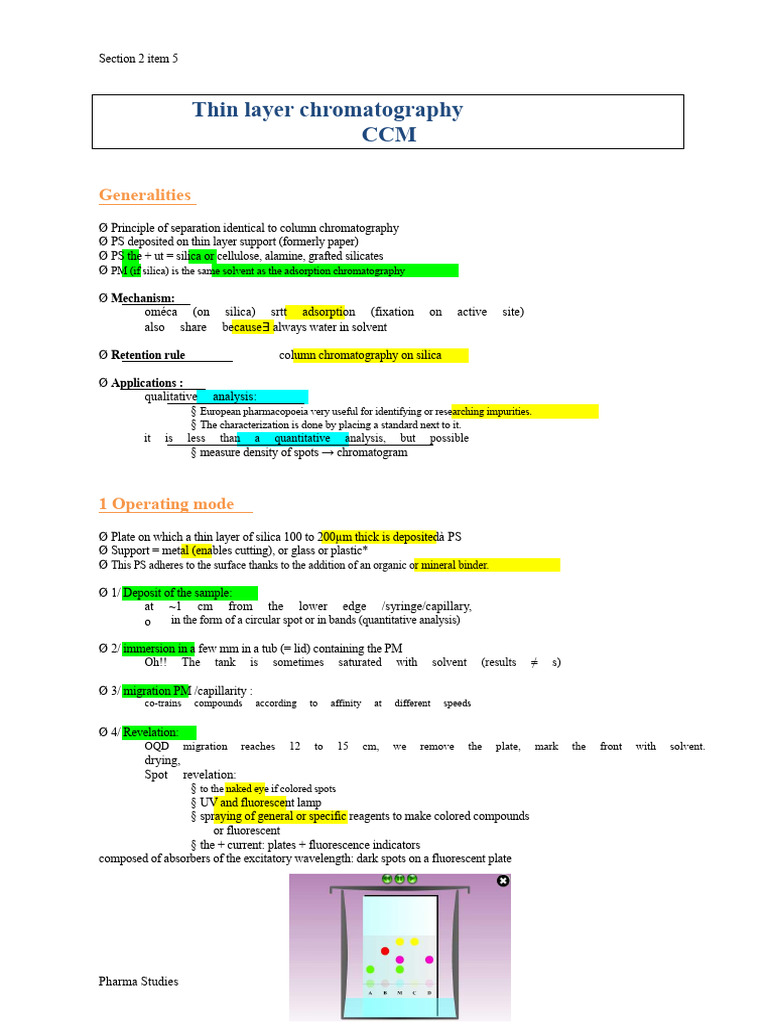 5 Thin Layer Chromatography | PDF | Chromatography | Thin Layer ...