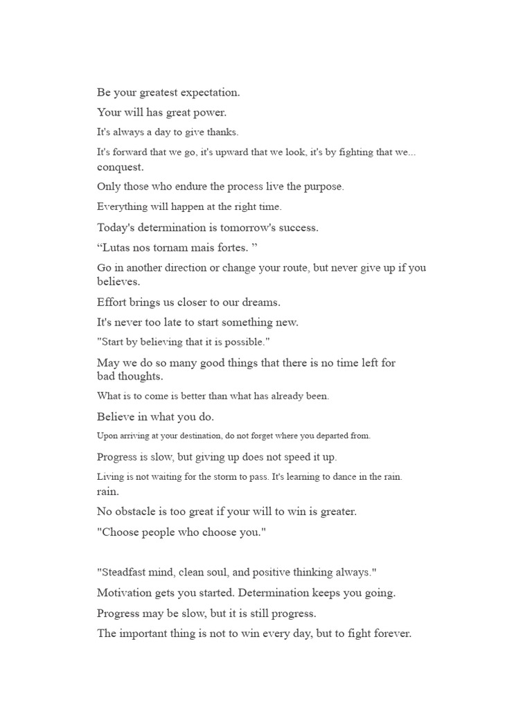 Motivational Quotes For Work Team | PDF | Thought | Love