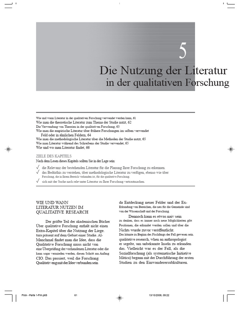 Uwe Flick - Einführung in Die Qualitative Forschung (3. Auflage ...