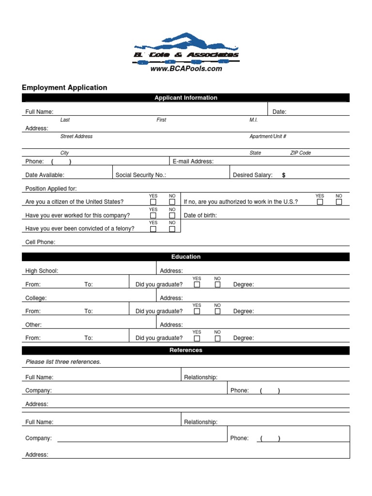 Bca Application | PDF | Employment | Government