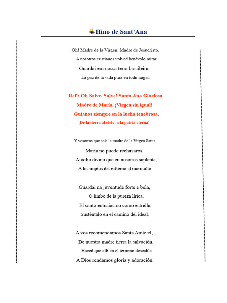 Himno a Santa Ana Oración y Devoción PDF