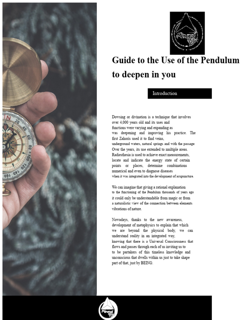 Pendulum Dowsing: A Beginner's Guide | PDF | Consciousness | Feeling