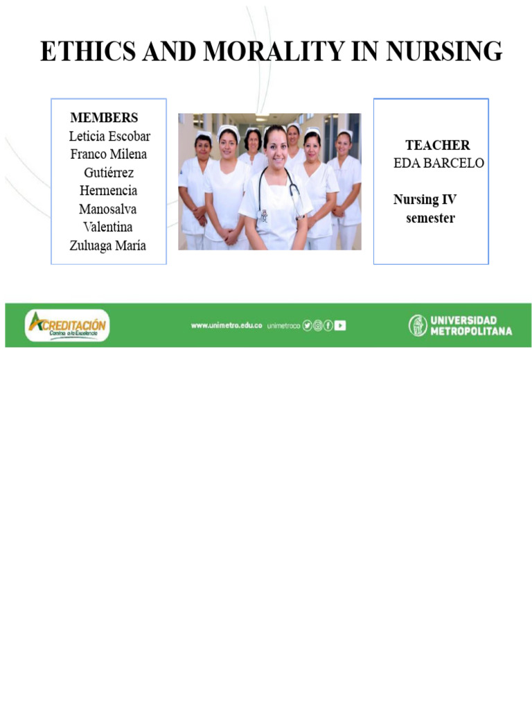 Nursing Ethics and Morality Explained | PDF | Nursing | Professional Ethics