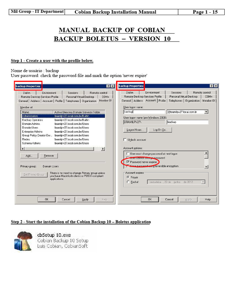 Cobian Backup Installation Guide | PDF | File Transfer Protocol | Backup