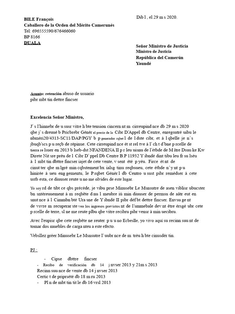 Demande de régularisation foncière | PDF