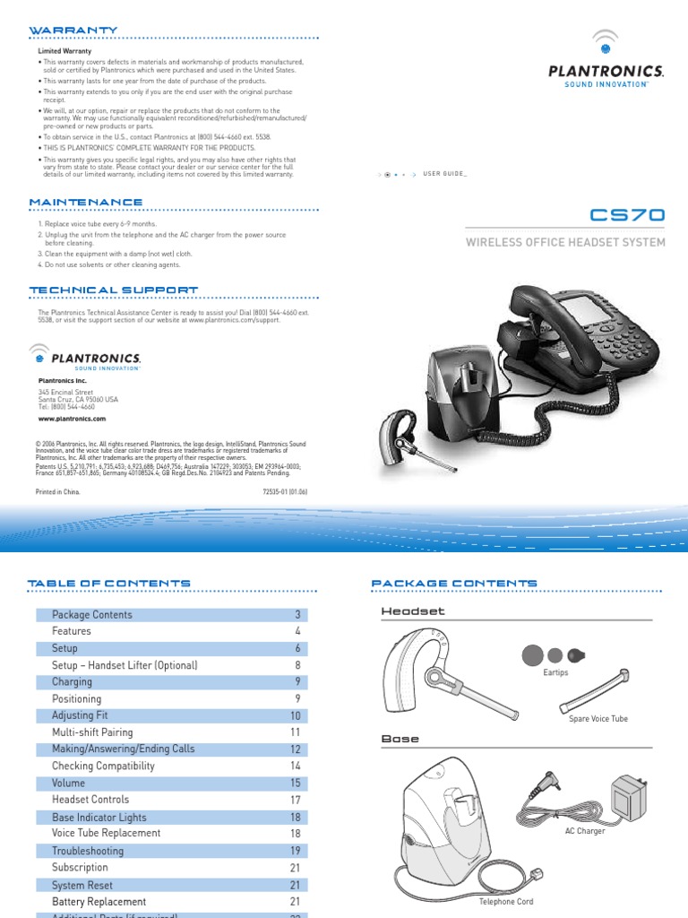 Headset Manual | PDF | Home & Garden | Technology & Engineering