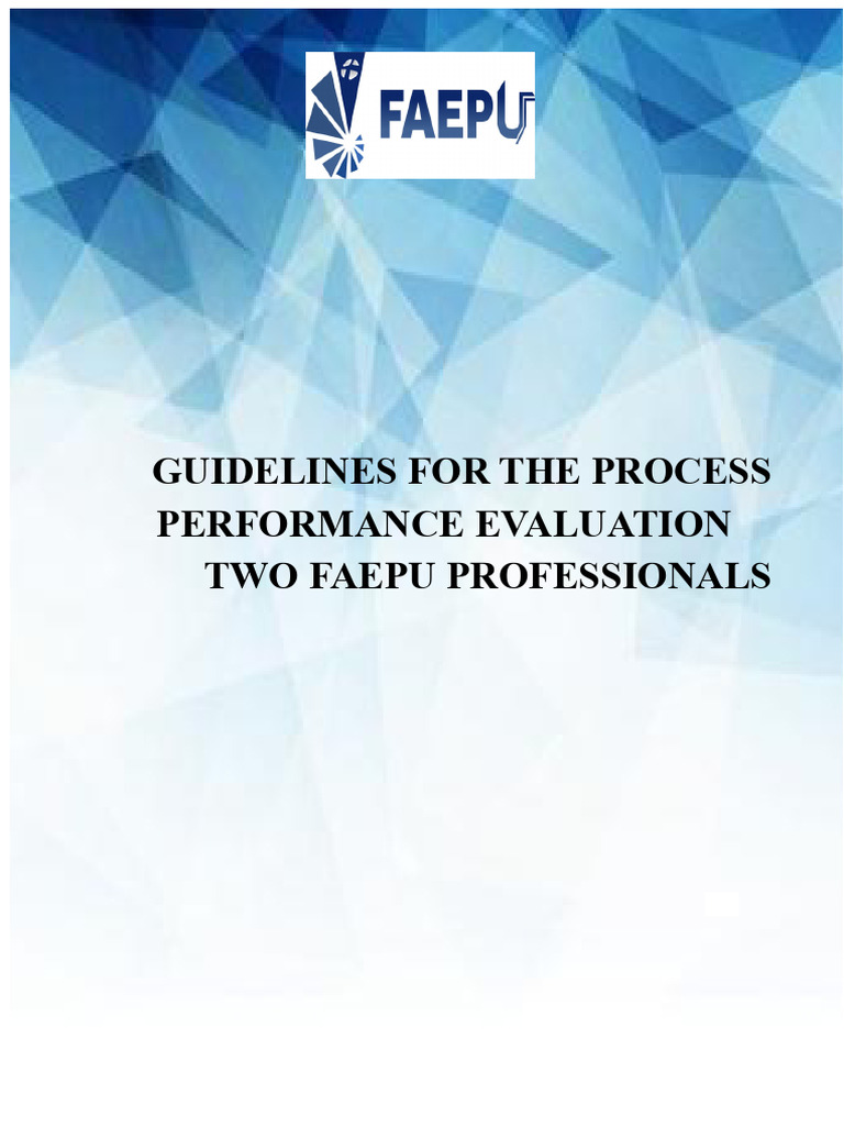 Performance Evaluation Manual | PDF | Performance Appraisal | Evaluation