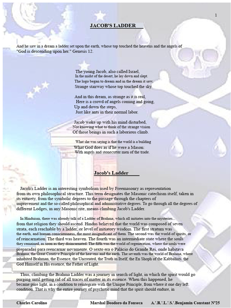 Jacob's Ladder: Masonic Symbolism Explained | PDF | Freemasonry | Heaven