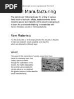 How Pencils Are Made: A Step-by-Step Guide | PDF | Pencil | Materials