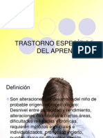 TRASTORNO ESPECÍFICO DEL APRENDIZAJE