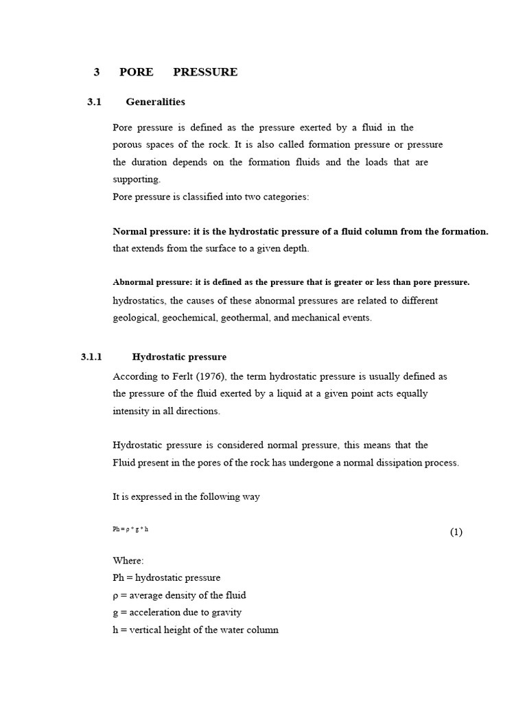 Understanding Pore Pressure Dynamics | PDF | Porosity | Pressure