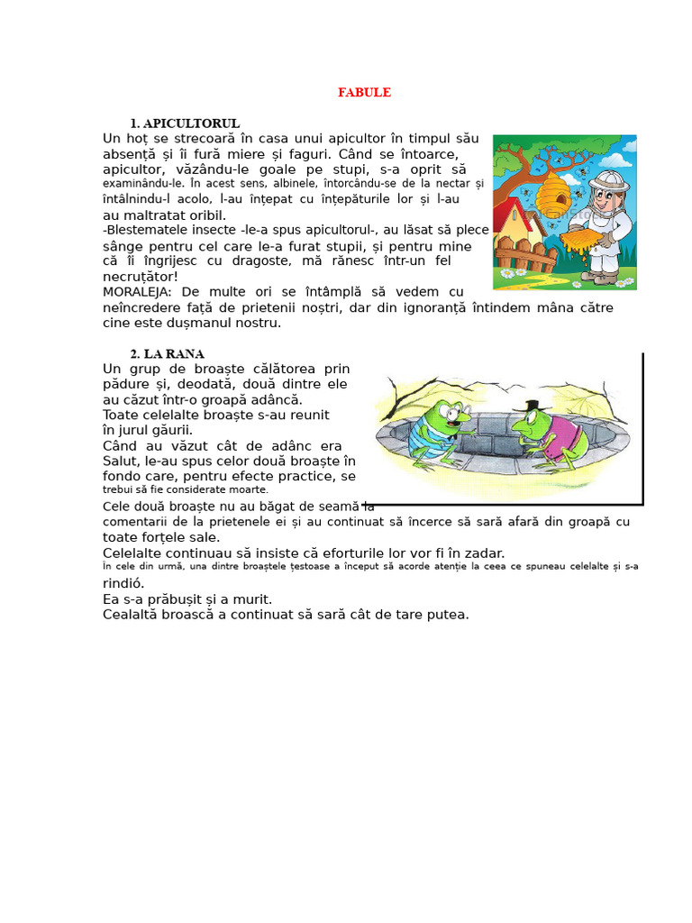 25 Fabule Scurte | PDF